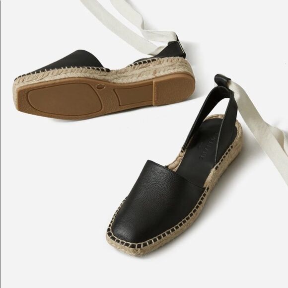 EVERLANE “D’Orsay” Leather and Jute Espadrille - Picture 4 of 4